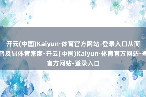 开云(中国)Kaiyun·体育官方网站-登录入口从而进一步普及晶体管密度-开云(中国)Kaiyun·体育官方网站-登录入口
