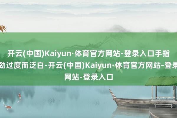 开云(中国)Kaiyun·体育官方网站-登录入口手指因用劲过度而泛白-开云(中国)Kaiyun·体育官方网站-登录入口